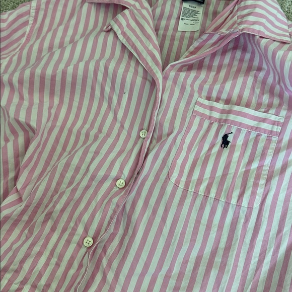 Polo by Ralph Lauren Pink Striped Pajama Set - Picture 6 of 11